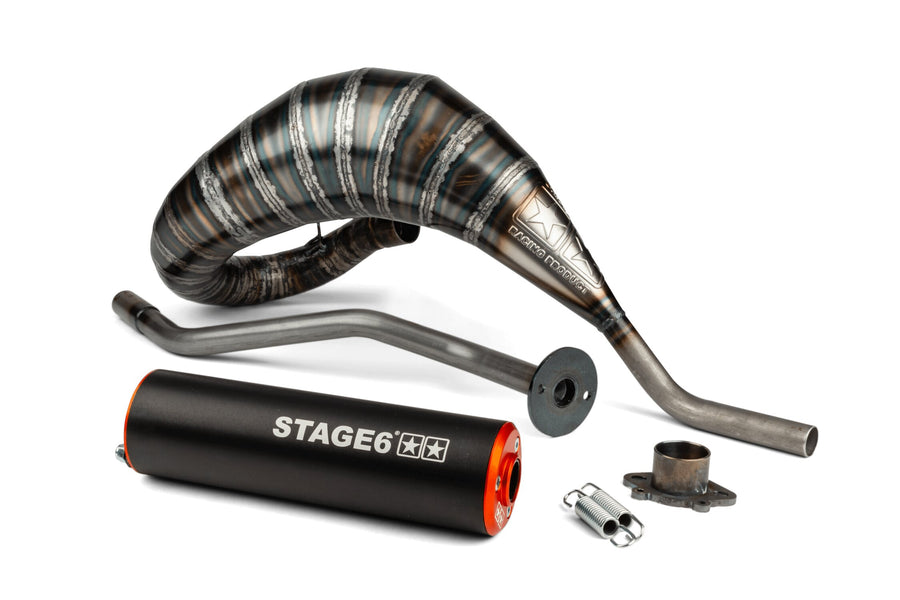 Derbi Senda R DRD Racing Enduro 50 2T D50B0 [2006–] - Exhaust 80-90 orange/black