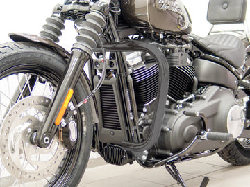 Harley Davidson Softail (Milwaukee -Eight 107/114) [2018] - protective bar, large version made of 38 mm tube, conical shape, black