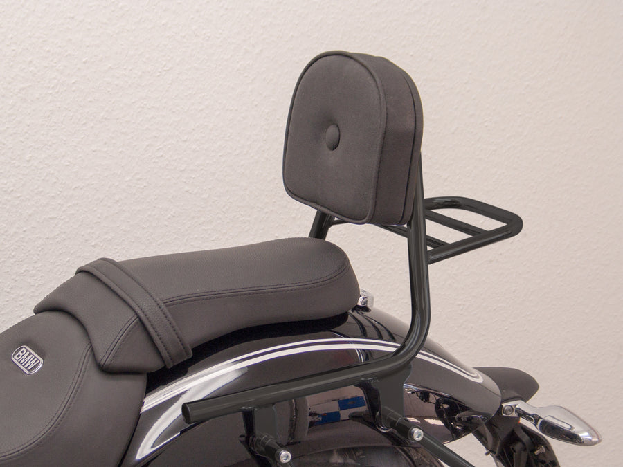 BMW R 18 (OL11) 2021- [2021] - Sissy Bar aus Rohr mit Kissen und Gepäckträger, schwarz