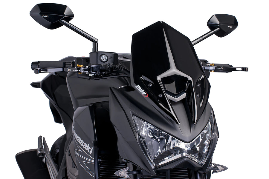 KAWASAKI Z 800 E [2016] - PUIG New Generation Sport Windschild | Schwarz | PUIG 6401N