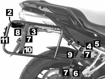 Yamaha FZ 6 [2007-2009] - Kofferträger Lock-it
