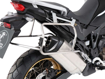 Honda CRF 1100 L Africa Tw [2024-2026] - Kofferträgerset Cutout Edelstahlträger inkl. Xplorer Cutout schwarz Kofferset