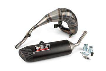 Beta RR Track 50 2T - Exhaust with black ESD Enduro