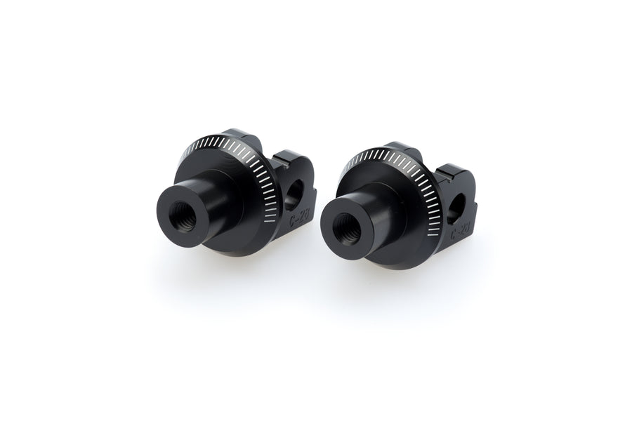 BMW S 1000 R [2025] – Adapter Fußrasten- Gummipad "Rider" – Schwarz