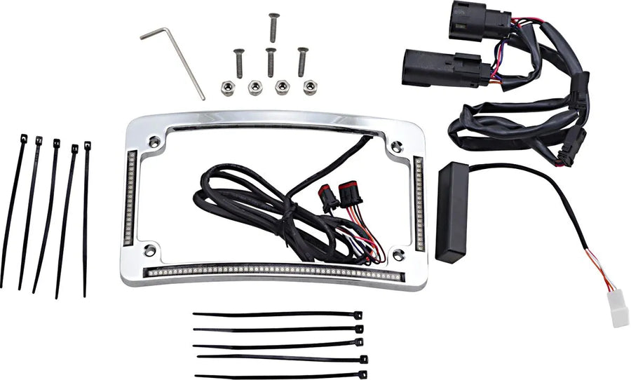harley davidson flhr [CUSTOM DYNAMICS] – LED Radius Kennzeichenrahmen