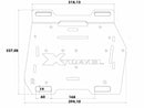 Motorcycle bag [Hepco & Becker] - Xtravel Basic replacement mounting plate right – universal