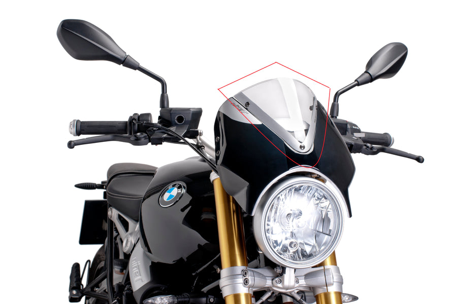 BMW R NINET URBAN S [2024] – RetroVision Windschild Visier – Transparent