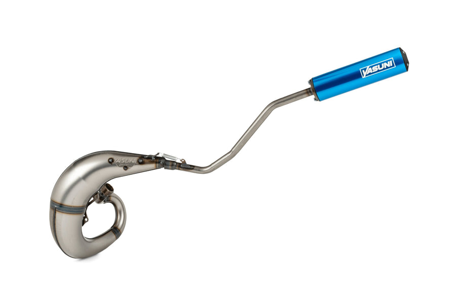 Rieju MRX Enduro 50 2T AM6 - Auspuff Cross ML Blau Links