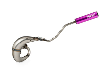 Rieju MRX Enduro 50 2T AM6 - Auspuff Cross ML Lila Links