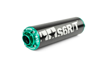 Derbi Senda DRD X-Treme SM '10 - '17 50 2T D50B0 - Exhaust R/T High Black Turquoise
