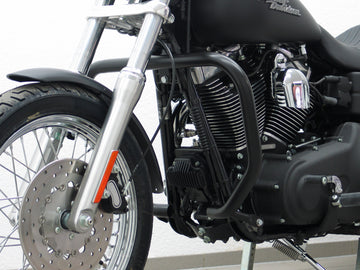 Harley Davidson Dyna Glide Low Rider [2015-2017] - protective bar, large version made of 38 mm tube, angular shape, black