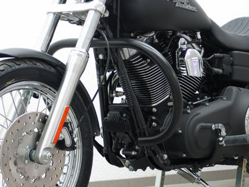 Harley Davidson Dyna Glide Low Rider [2015-2017] - protective bar, large version made of 38 mm tube, round shape, black