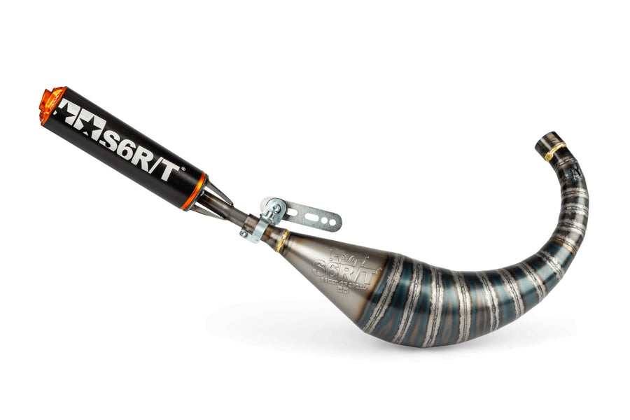 Keeway SM 50 2T - Auspuff R/T 70 - 80 Schwarz / Orange