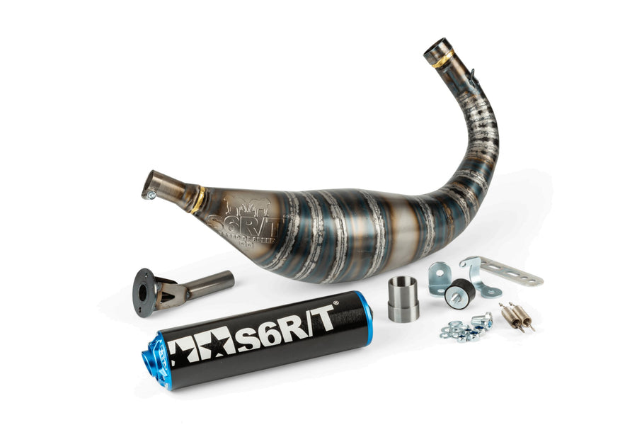 Rieju MRT Pro SM 50 2T - Auspuff R/T 80–90 Schwarz / Blau