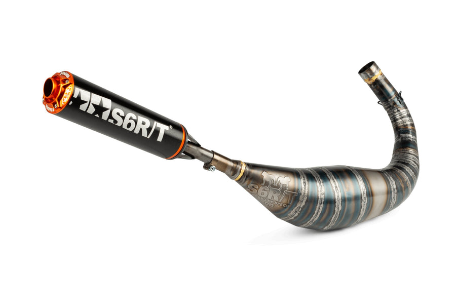 Malaguti XTM Enduro 50 2T AM6 [2004–] - Auspuff R/T 90-100 Schwarz/Orange