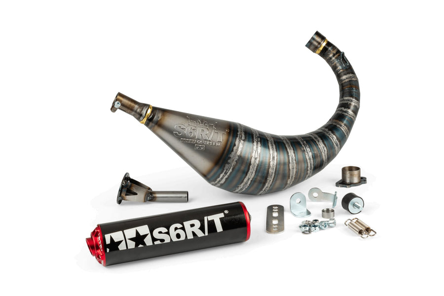 Aprilia SX SM 50 2T D50B0 [2007–] - Exhaust R/T 70-80 Black Red