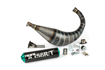 Derbi Senda X-Race SM '05 - '10 50 2T D50B0 - Auspuff R/T 70-80 Schwarztürkis