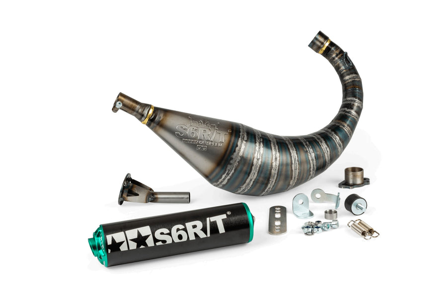 Derbi Senda R DRD Racing Enduro 50 2T D50B0 [2006–] - Exhaust R/T 70-80 Black Turquoise