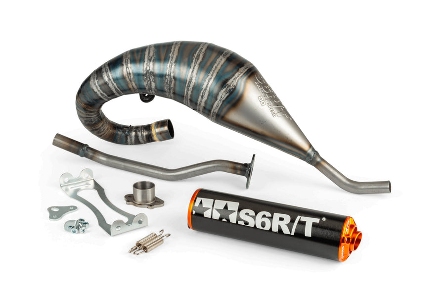 Derbi Senda DRD X-Treme SM '10 - '17 50 2T D50B0 - Exhaust R/T High Black Orange