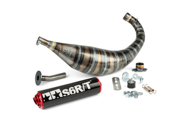Derbi Senda X-Race SM '05 - '10 50 2T D50B0 - Auspuff 80-90 Schwarz / Rot