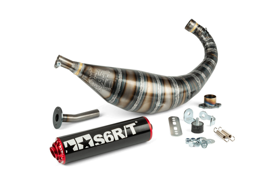 Derbi Senda DRD X-Treme SM '10 - '17 50 2T D50B0 - Exhaust 80-90 Black / Red
