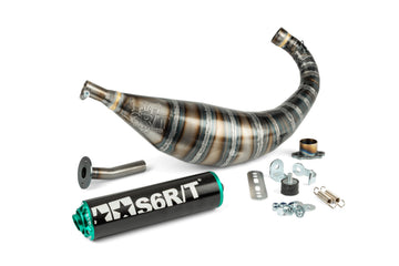 Derbi Senda DRD X-Treme SM '10 - '17 50 2T D50B0 - Exhaust 80-90 Black / Turquoise