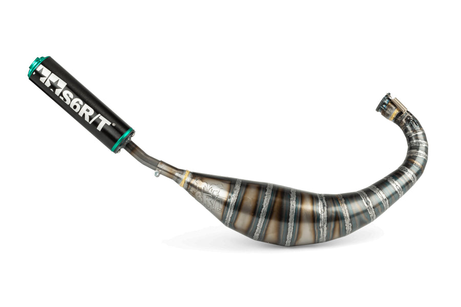 Derbi Senda DRD X-Treme SM '10 - '17 50 2T D50B0 - Exhaust 80-90 Black / Turquoise