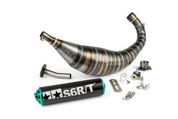 Derbi Senda X-Treme SM '05 - '10 50 2T D50B0 - Exhaust R/T Black Turquoise