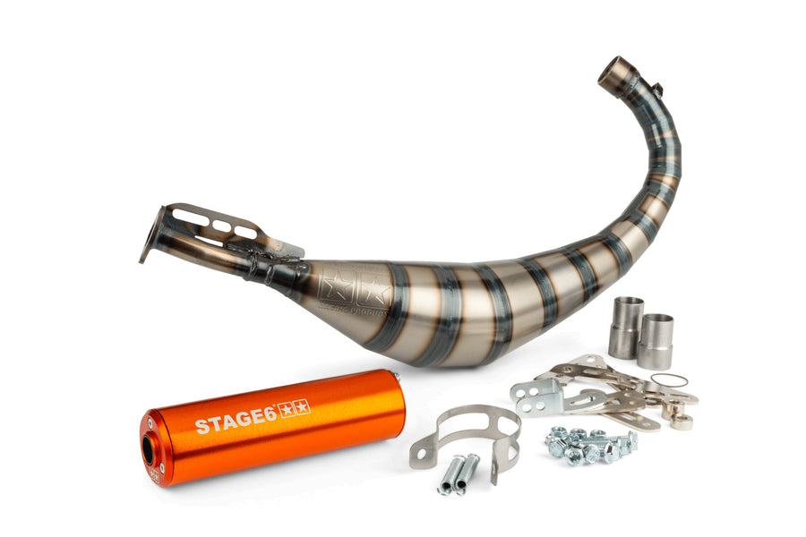 Rieju MRT Pro SM 50 2T - Auspuff Streetrace 80-90 Orange