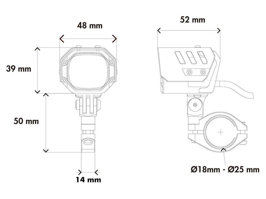 Aprilia TUAREG 660 [2025-] - NOVA LED ZUSATZSCHEINWERFER SET schwarz