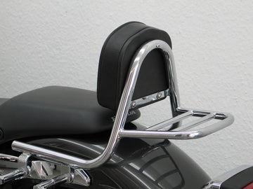 Honda VT 750 S (chain) [2010-2011] - Sissy bar made of pipe with pillows and luggage rack