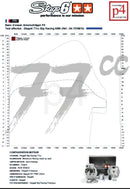 Beta RR SM 50 2T - Engine pack cylinder exhaust Big Racing 77ccm