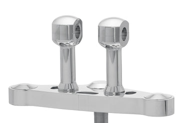 Aluminum riser for handlebars with 31-aluminum riser for handlebars with 31.75 (1 1/4 ′) Ø, 100 mm high, polished. With 1/2 ″ UNC thread.