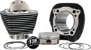 Harley-Davidson FXBB 1923 Softail Street Bob 117 [2025] - 132" Hochverdichtungs- / 136" Big Bore Kit – Oberfläche: Schwarz, Nicht hervorgehobene Kühlrippen – Merkmal: 0,00 cm³ Kuppelvolumen – Bild 2
