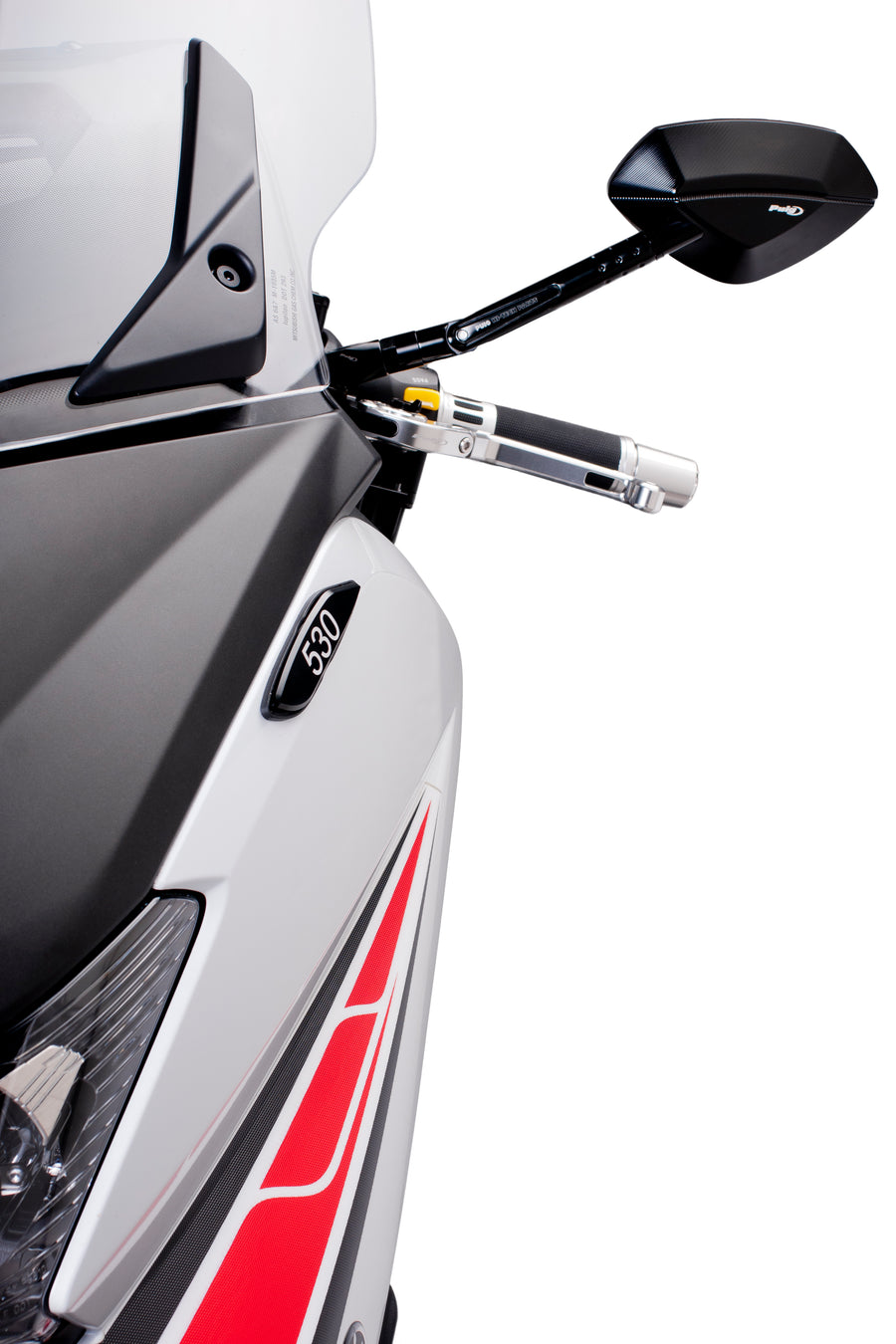 YAMAHA T-MAX 530 SX [2019] – Cap set for OEM mirrors – Black