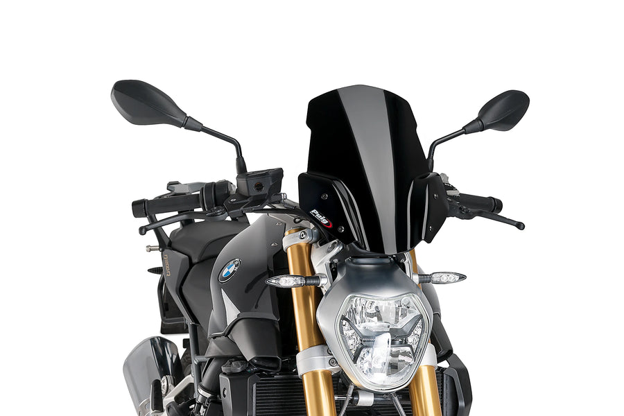 BMW R 1200 R [2018] - New Generation Sport Windschild | Schwarz | PUIG 7651N