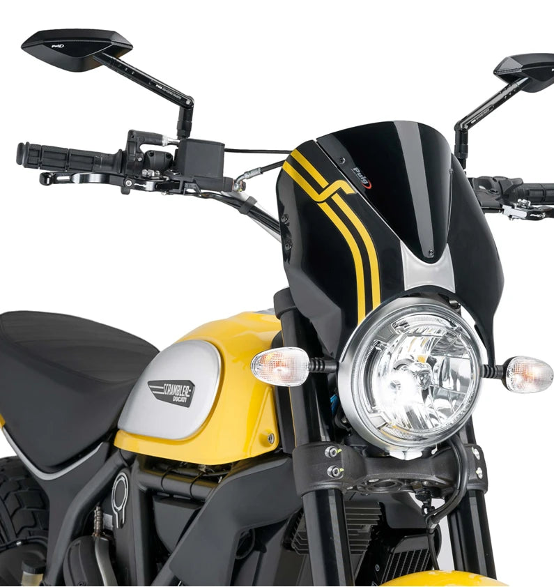DUCATI SCRAMBLER 800 ICON DARK [2025] – RetroVision windshield visor