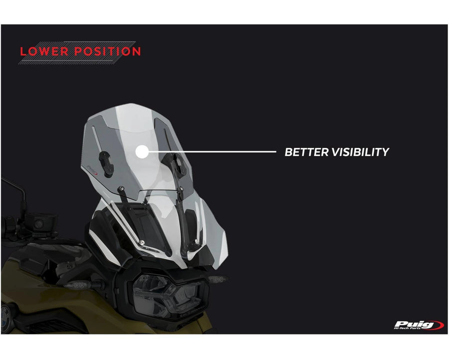 BMW F 750 GS [2024] – Adjustable screen – Transparent