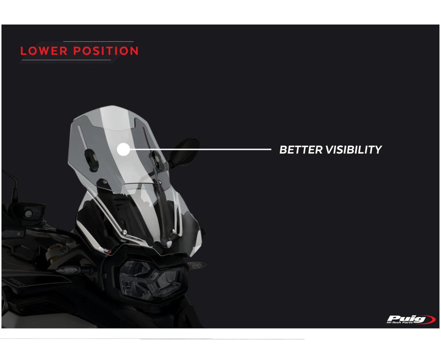 BMW F 750 GS [2024] – Adjustable screen – Transparent