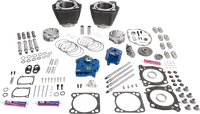 Harley-Davidson FXBB 1923 Softail Street Bob Solo 117 [2026] - 132" Power Package Motorleistungs-Kit – Oberfläche: Schwarz, Hervorgehobene Lamellen – Bild 6