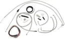 Harley Davidson Flhri [LA CHOPPERS] – Komplettes Edelstahl-geflochtenes Lenkerzug-/Bremsleitungs-Kit