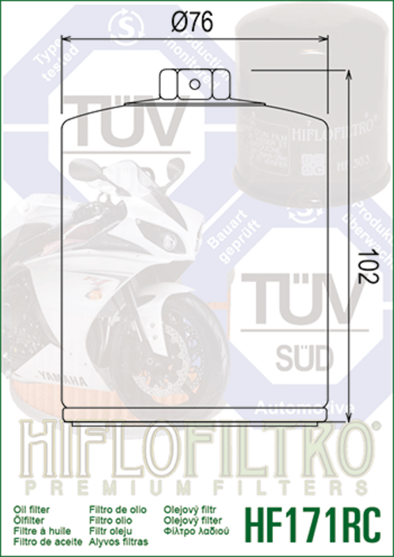 Harley -Davidson Ultra Limited Flhtk [HiFlofiltro] - Performance Oil Filter Chrom