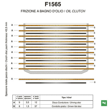 Ducati Monster 620 [NEWFREN] - Standard friction disc clutch kit - 0