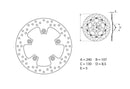 Ktm Duke 890 [BREMBO] - Series Oro round rigid brake disc