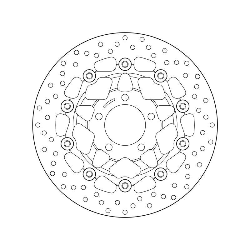 Suzuki Gsf 600 [BREMBO] - Series Oro round floating brake disc