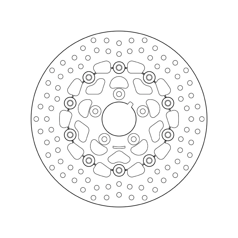 Harley Davidson Fxlr [BREMBO] - Serie Oro rund schwimmend Bremsscheibe