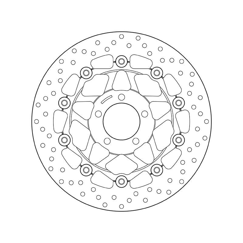 Kawasaki Zr [BREMBO] - Serie Oro rund schwimmend Bremsscheibe