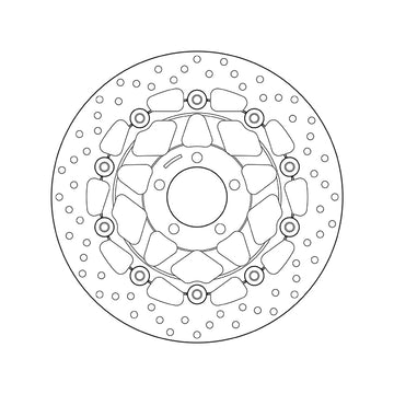 Kawasaki Zr 750 [BREMBO] - Series Oro round floating brake disc