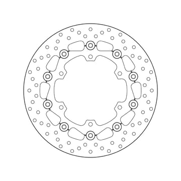 Yamaha Xt 660 [BREMBO] - Series Oro round floating brake disc