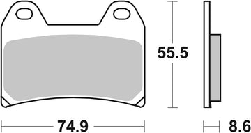 Ktm Adventure 890 [BREMBO] - Competition Carbon Keramik Bremsbeläge - 07BB19RC